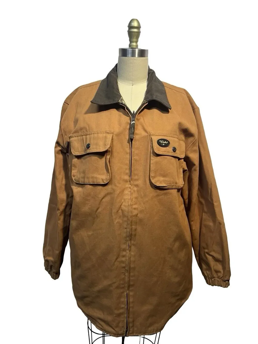 Walls Reversible Brown Camo Zip Up Jacket Workwear Hunting Realtree Medium Mens